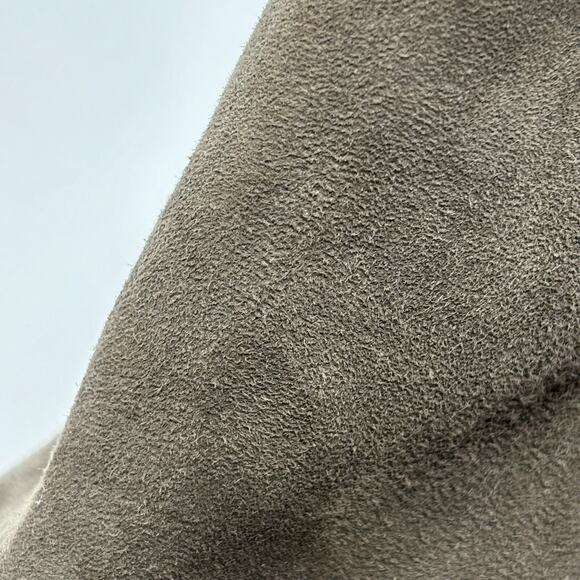 Frye Dani Shield Sling Gray Suede Peep Toe Heeled Sandal 11 Block Heel Shoe - Picture 13 of 16